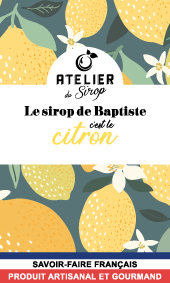 Etiquette Sirop Atelier du Sirop Citron