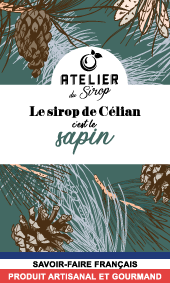 Etiquette Sirop Atelier du Sirop Sapin