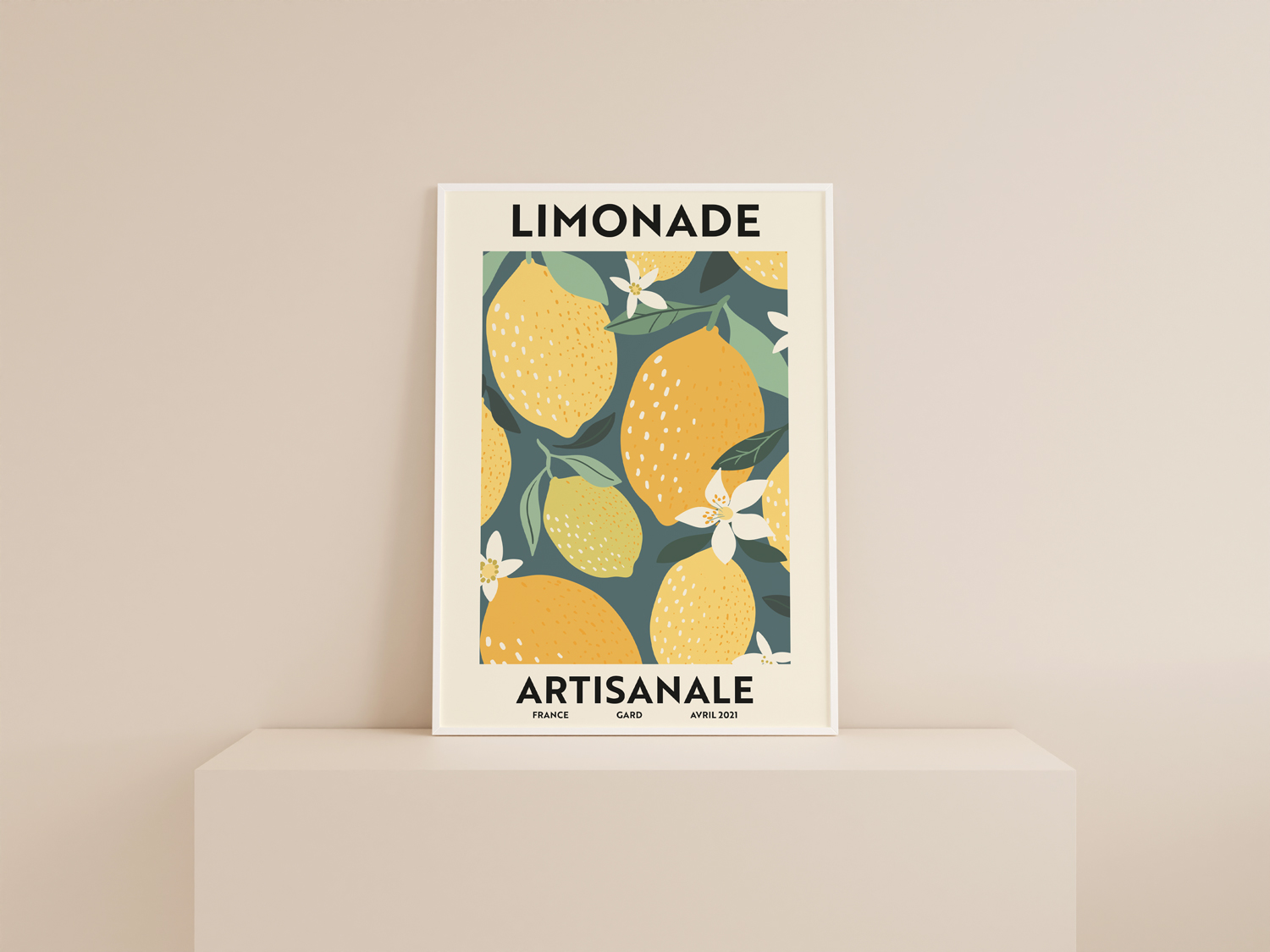 Affiche limonade citron cuisine - Illunimes