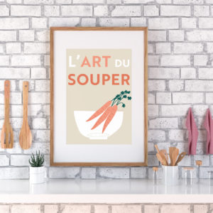 Affiche l'art du souper