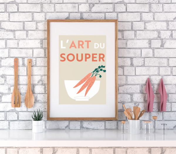 Affiche l'art du souper